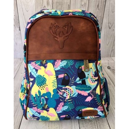 Vivace Tropical Front Pocket Backpack