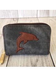 Vivace Dark Grey Dolphin Card Wallet
