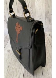 Vivace Black Windpomp Structured Handbag