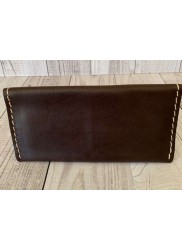 Vivace Chocolate Brown Genuine Leather Wallet with Clip