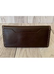 Vivace Chocolate Brown Genuine Leather Wallet with Clip