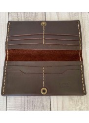 Vivace Chocolate Brown Genuine Leather Wallet with Clip