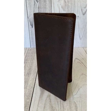 Vivace Coffee Brown Genuine Leather Wallet with inside zip