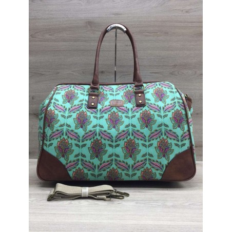 Vivace Green Floral Mary Poppins Travel Bag