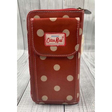 Cotton Road Red Polka Cellphone Wallet