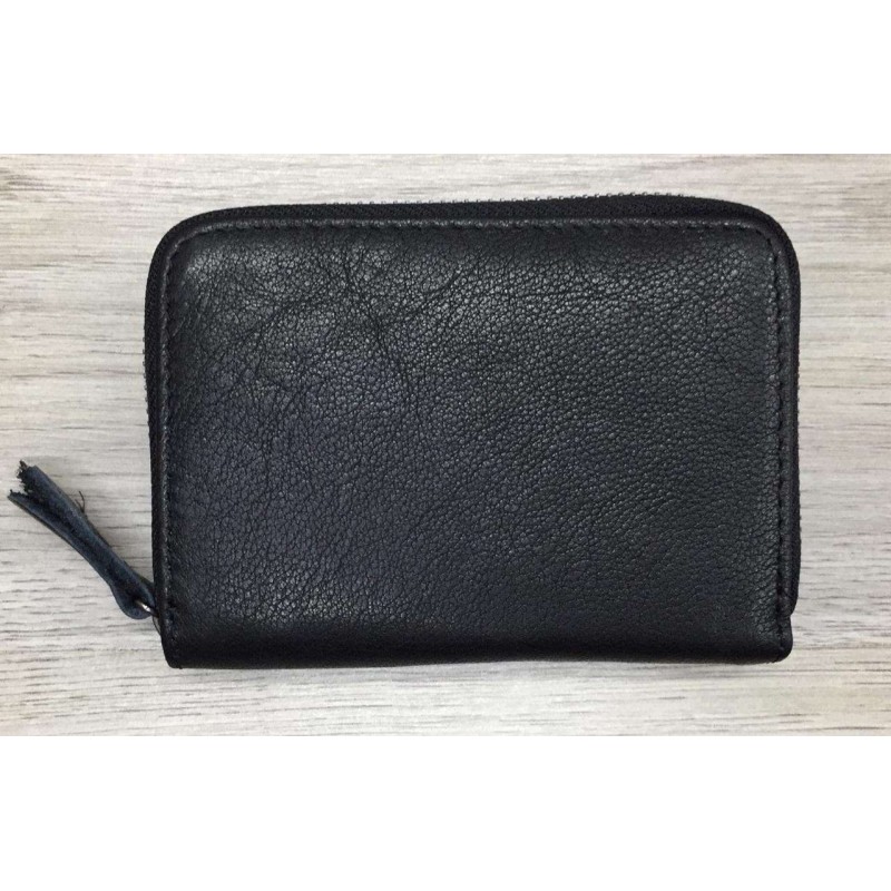 Vivace Genuine Leather Black Card Holder