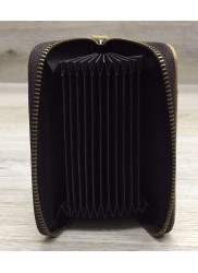 Vivace Genuine Leather Black Card Holder