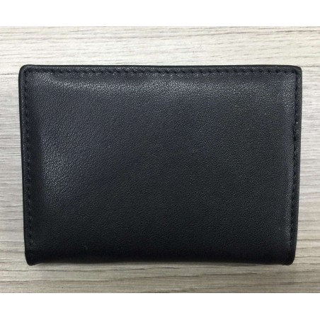 Vivace Genuine Leather Black Card Holder