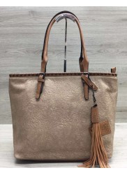 Vivace Brown Tussle Handbag