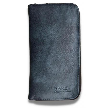 Vivace Imitation Leather Wallet - Steel Blue