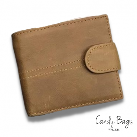 Vivace Genuine Leather Wallet with Clip - Camel