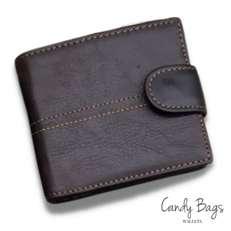 Vivace Genuine Leather Wallet with Clip - Dark Brown