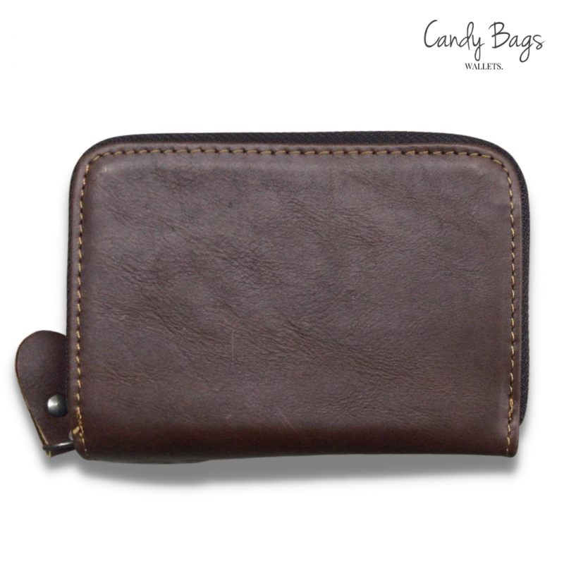 Vivace Genuine Leather Card Wallet - Chestnut Brown