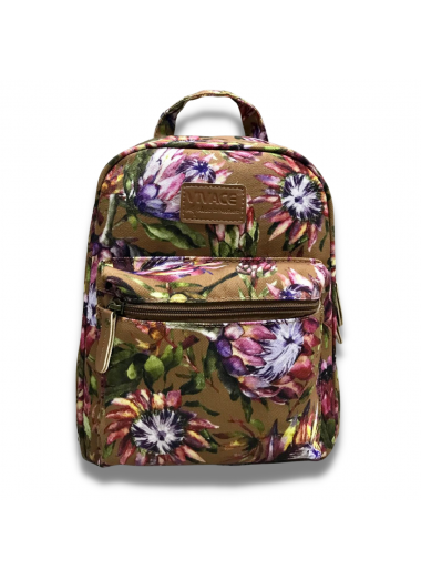 Vivace Artistic Protea Backpack - Brown