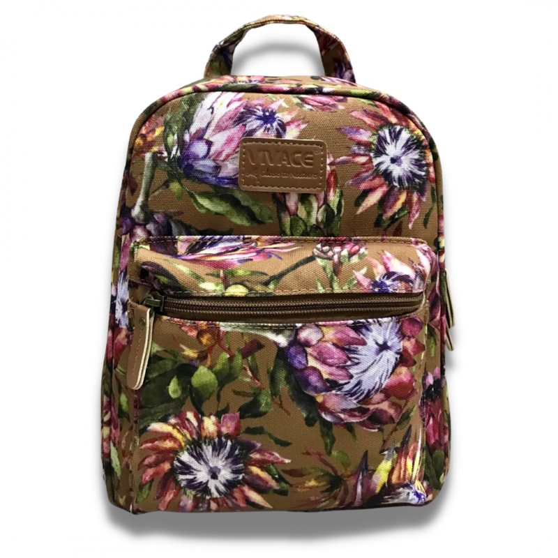 Vivace Artistic Protea Backpack - Brown