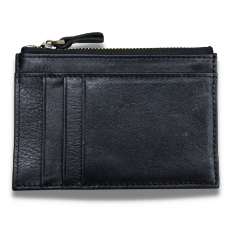 Vivace Genuine Leather Card Holder - Black