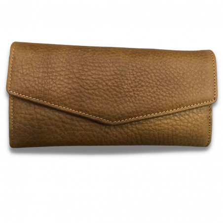 Vivace Genuine Leather Envelope Style Wallet - Tan
