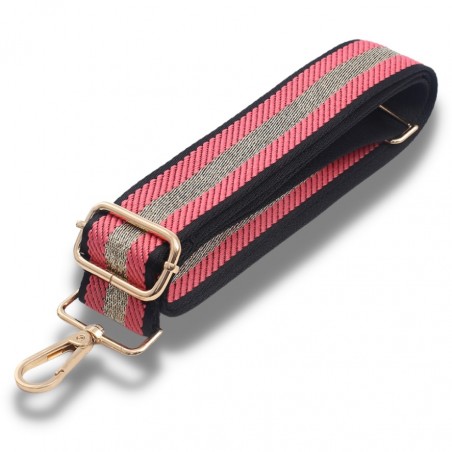 Bag Strap - Pink Stripe