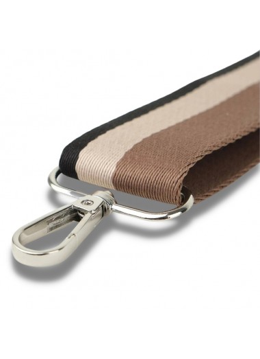Bag Strap - Brown Striped