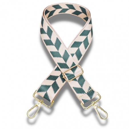 Bag Strap - Green Checkered Dovetail