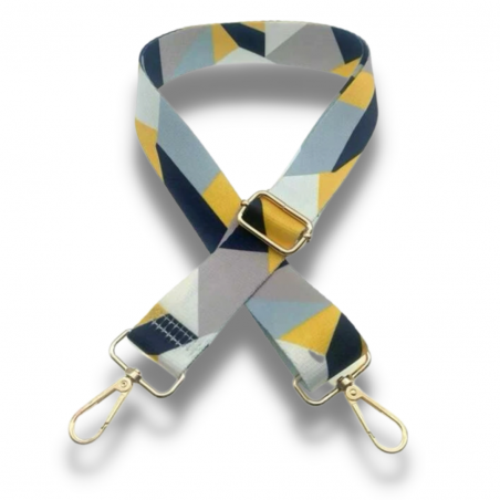 Strap - Yellow and Blue Geometric
