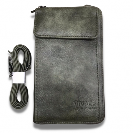 Vivace Cellphone Wallet with Strap - Green