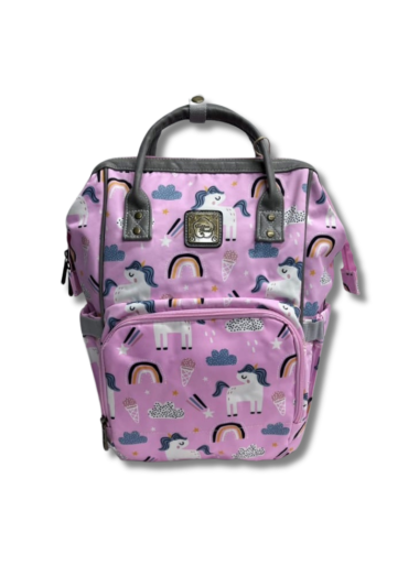 Cotton Road Nappy Bag Backpack - Pink Unicorns