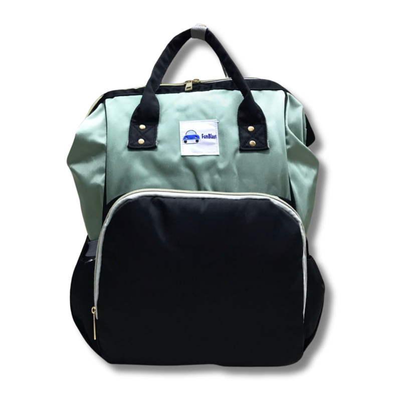 Vivace Nappy Backpack - Black and Turquoise