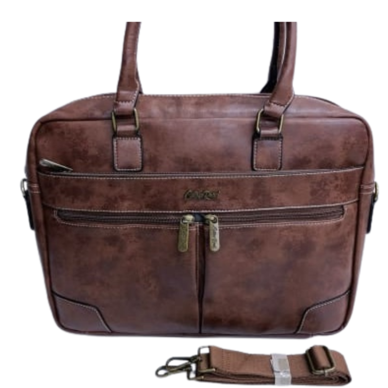 Cotton Road Laptop Bag - Brown
