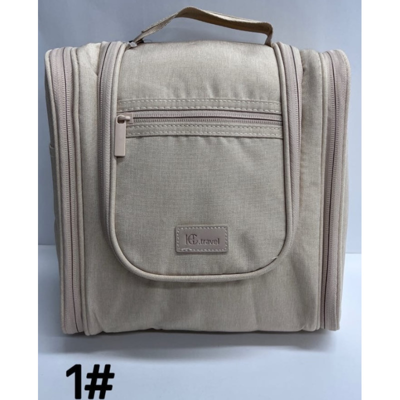 Cotton Road Hanging Toiletry Bag - Cream