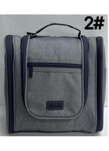 Cotton Road Hanging Toiletry Bag - Grey