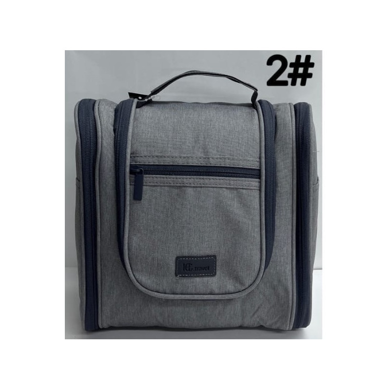 Cotton Road Hanging Toiletry Bag - Grey