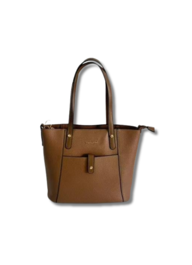 Cotton Road Front Tote Handbag - Light Brown