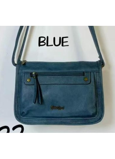 Cotton Road Front Pocket Slingbag - Blue