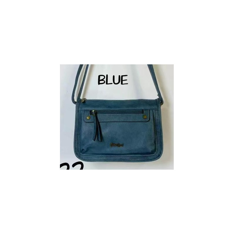 Cotton Road Front Pocket Slingbag - Blue