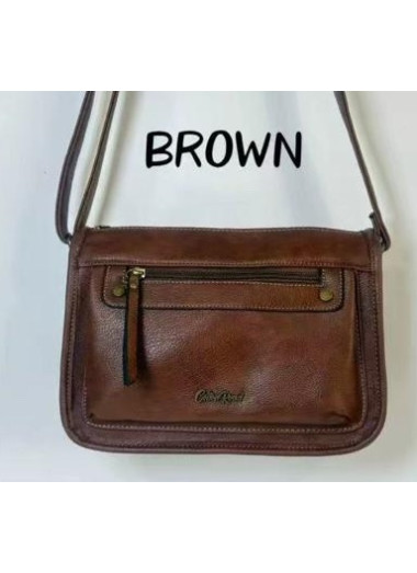 Cotton Road Front Pocket Slingbag - Brown