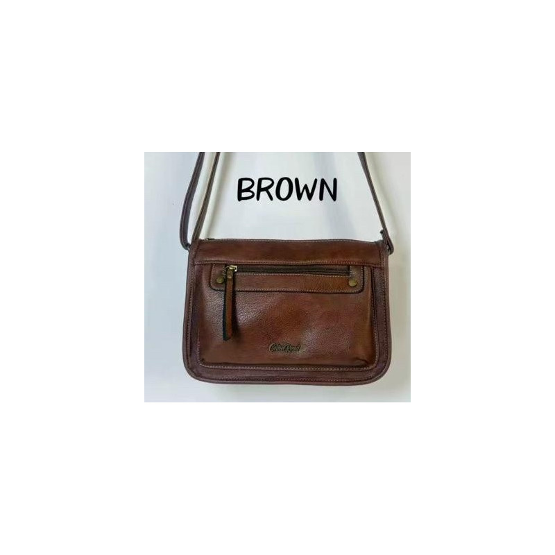 Cotton Road Front Pocket Slingbag - Brown