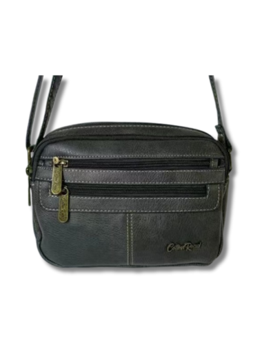 Cotton Road Double Front Zip Slingbag - Grey