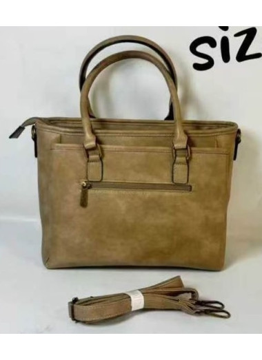 Cotton Road Triple Compartment Handbag - Khaki
